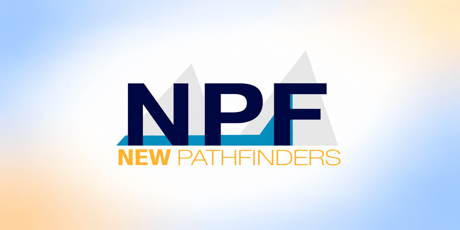 Logo for New Pathfinders featuring the letters NPF in a stylized design