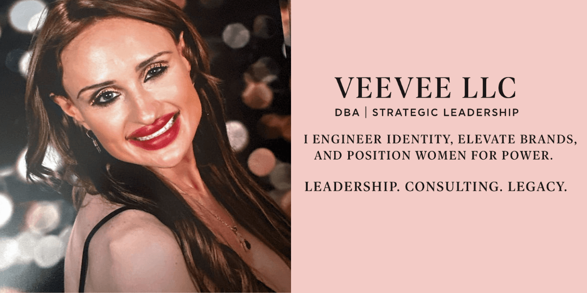 Professional promotional image featuring a woman with long hair and bold makeup.