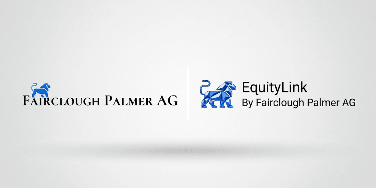Logos of Fairclough Palmer AG and EquityLink on a light background