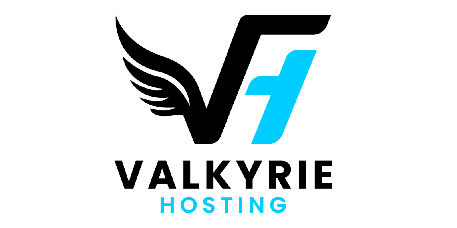 Valkyrie Hosting logo featuring a stylized 'V' and 'F' with wing design, representing high-performance gaming VPS solutions.