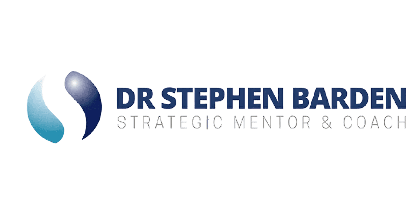 The logo for Dr. Stephen Barden, Strategic Mentor & Coach, featuring a symbol and text highlighting leadership and collaboration.