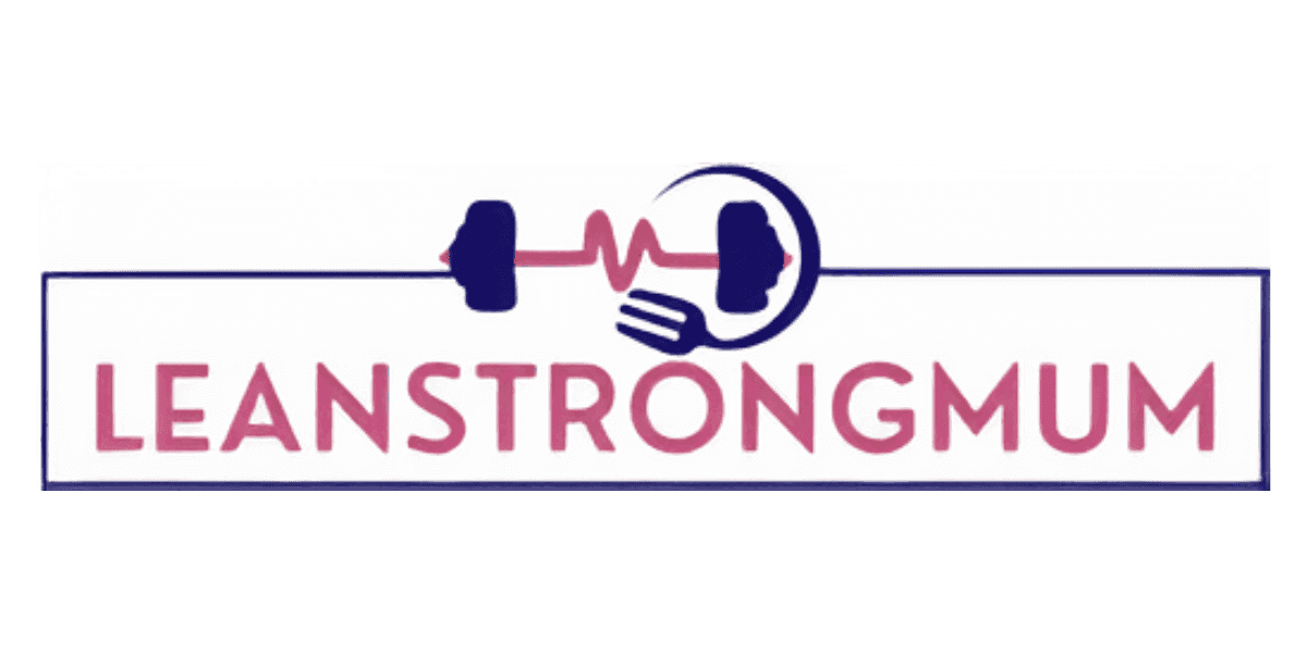 "LeanStrongMum logo, representing Rachel Dorchay’s health and fitness program for mums over 35, focusing on sustainable strength and nutrition."