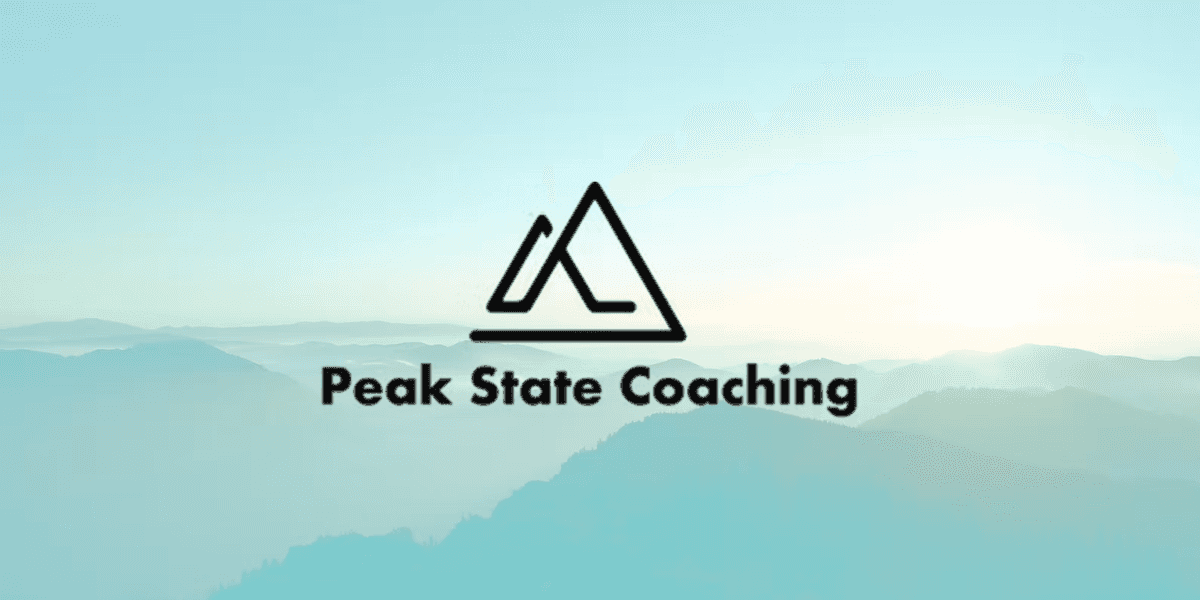 Peak State Coaching logo with mountain graphic representing personalized career coaching and John Parsons' expertise in job placement.