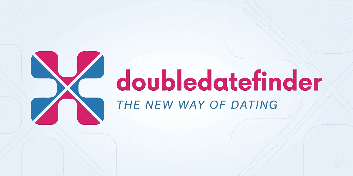 Doubledatefinder logo with the tagline "The New Way of Dating."