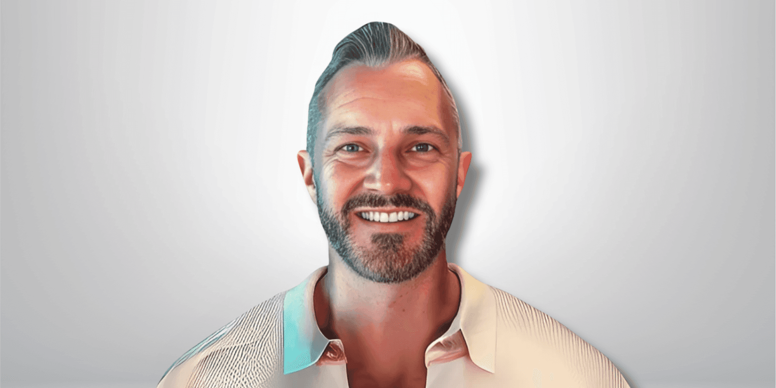 Rees Gifford, founder of Traders Coaching, smiles confidently, embodying success in algorithmic trading through AI-powered automation.