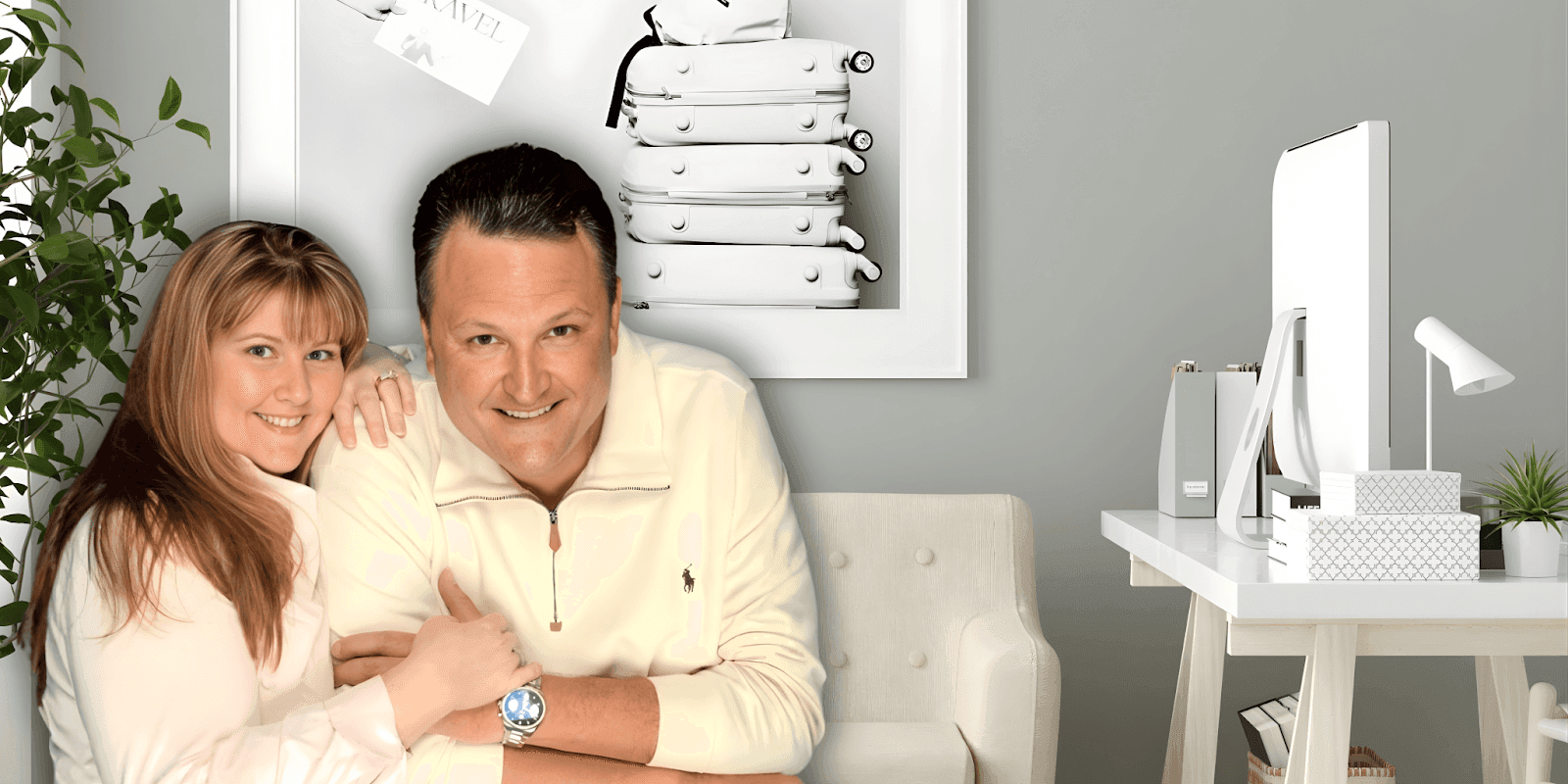 Kari and Paul Monty, founders of KPM Signature Travel, offering personalized luxury cruises and unforgettable, curated travel experiences.