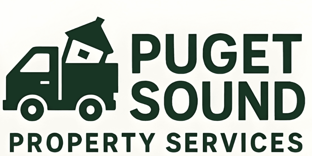"Logo of Puget Sound Property Services, a Seattle-based construction company specializing in general contracting, demolition, and property maintenance."