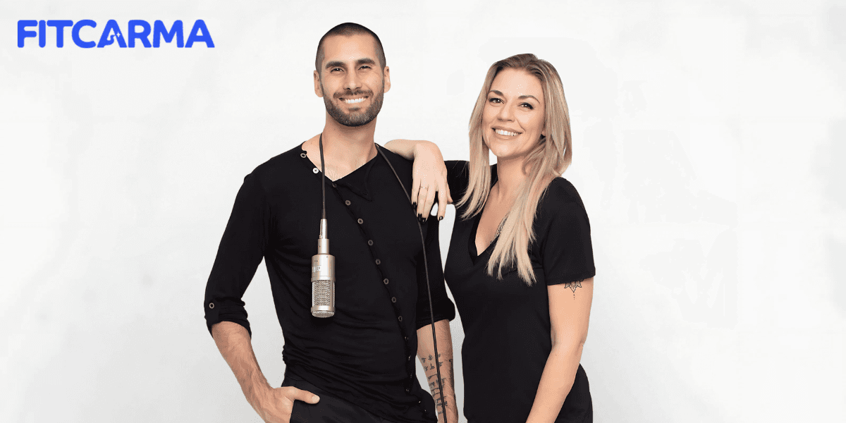 Founders of Fitcarma, Barry and Shay Kostabi, showcase their mission to help fitness businesses create emotionally connected brands.