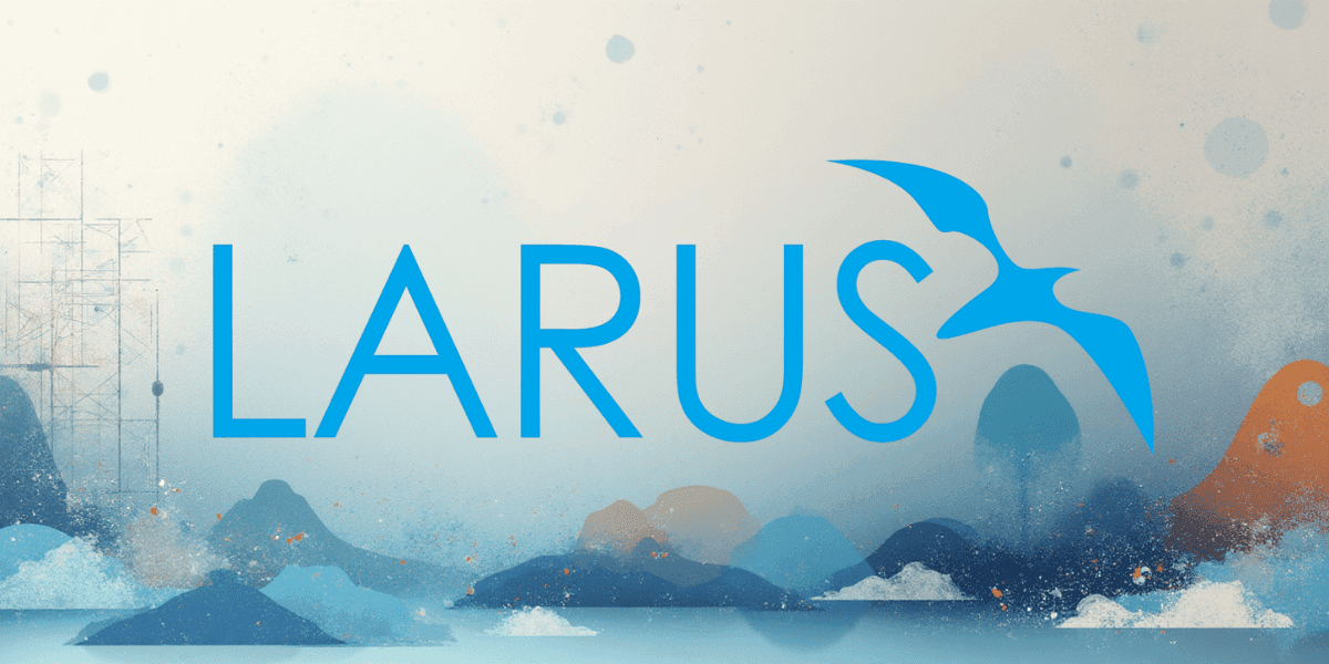 LARUS Limited logo with a bird and waves, symbolizing fast, reliable IPv4 address solutions for businesses worldwide.