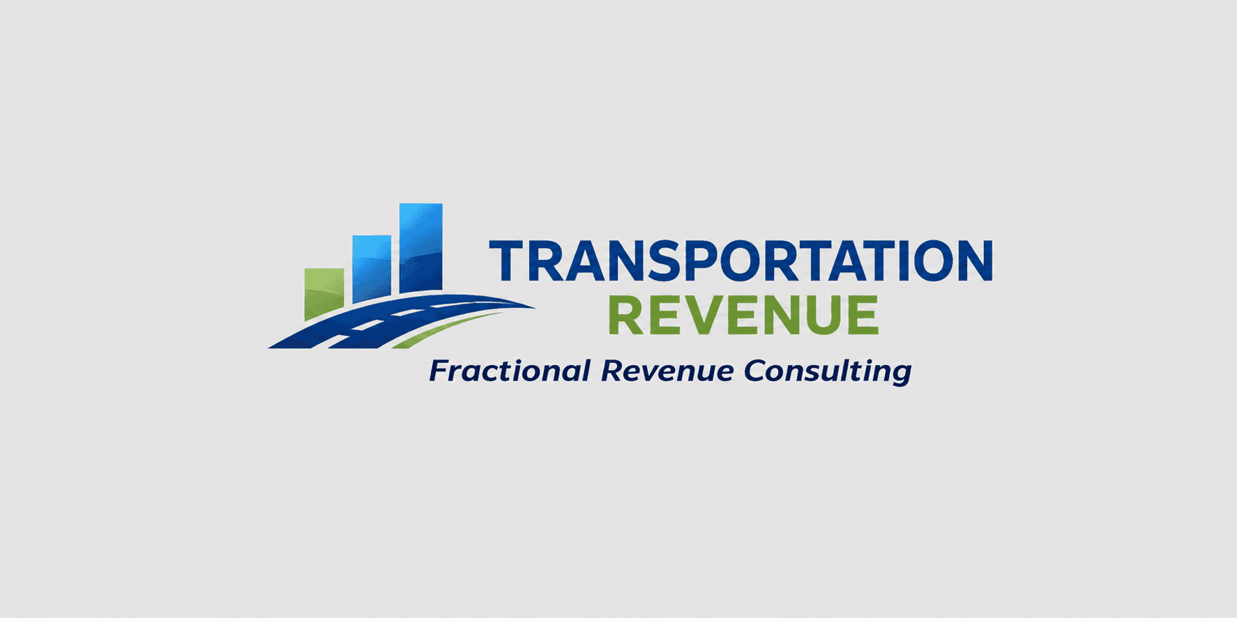 Transportation Revenue logo with roadway graphic and Fractional Revenue Consulting tagline.