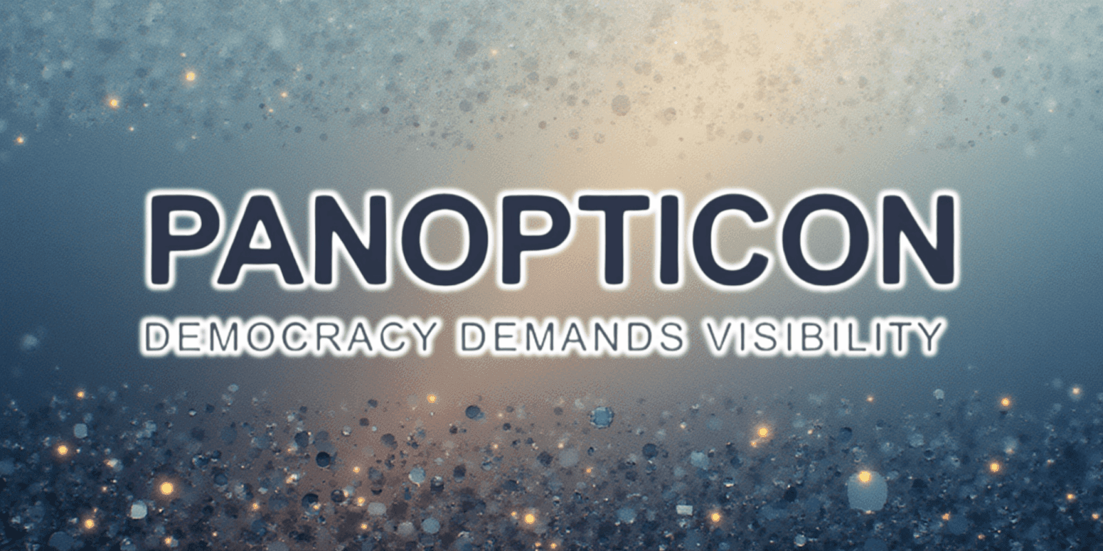 Logo for Panopticon, an app promoting government transparency and civic engagement by visualizing political data and fostering accountability.