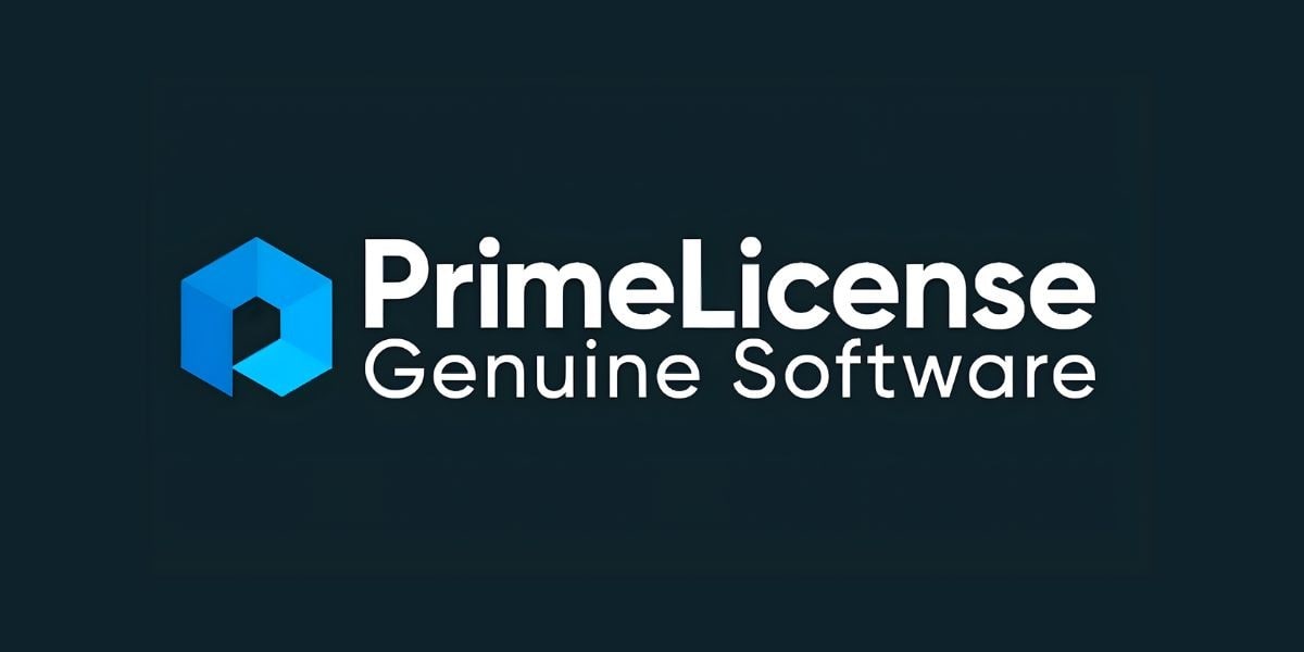 PrimeLicense logo, showcasing genuine software with a focus on legal, affordable, and pre-owned software licenses for consumers.
