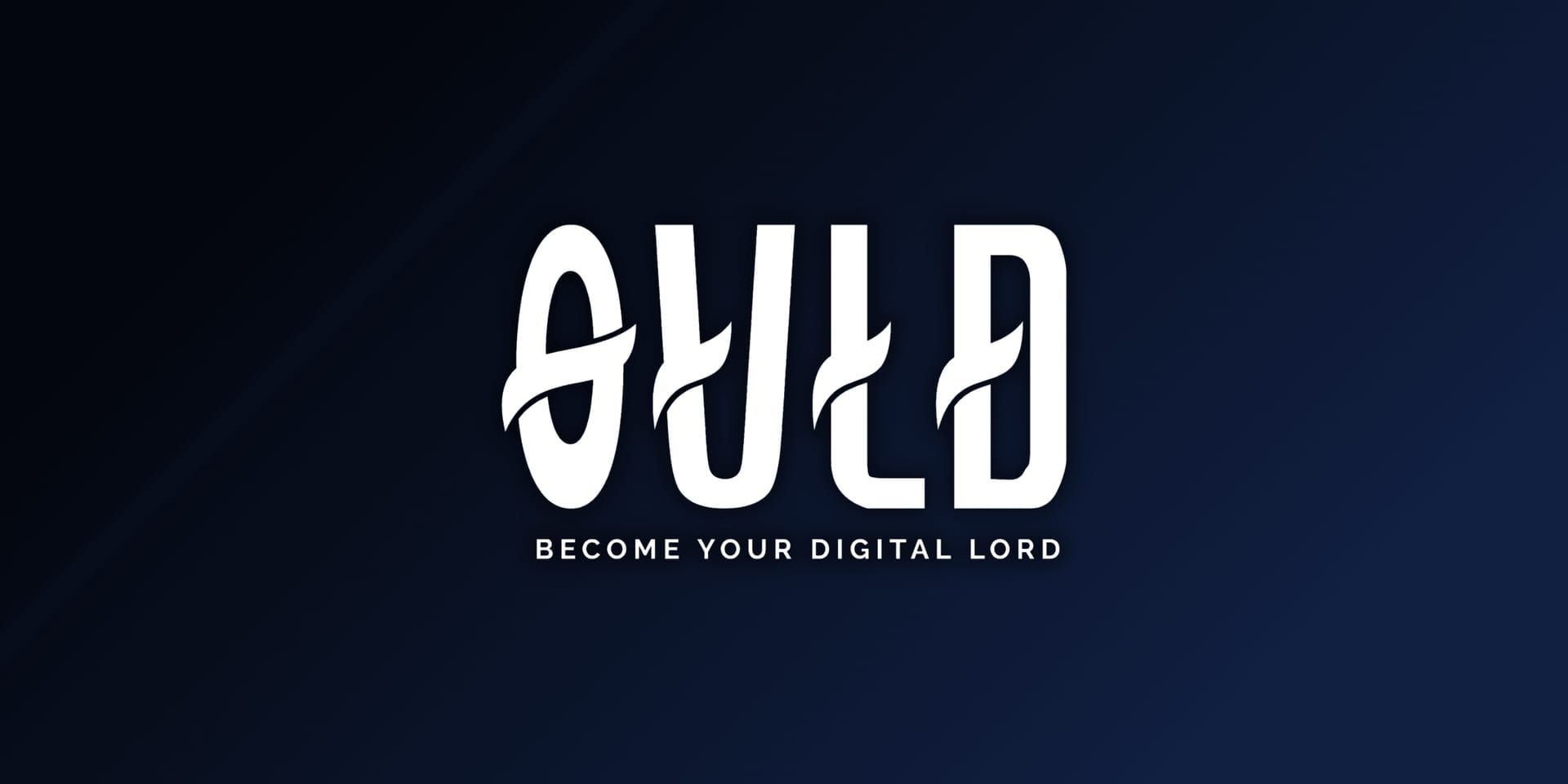 OULD logo with the tagline 'Become Your Digital Lord' in bold, modern font, set against a dark blue gradient background, representing a digital transformation or tech-focused brand.