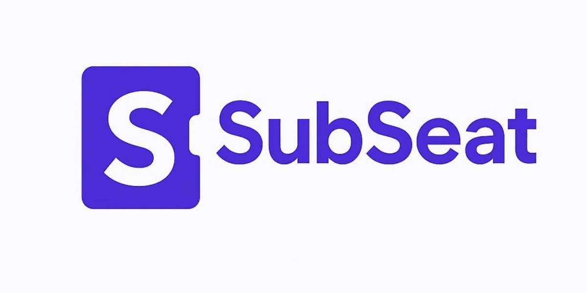 SubSeat logo, a platform revolutionizing the beauty and grooming industry with its subscription-based service model for professionals.