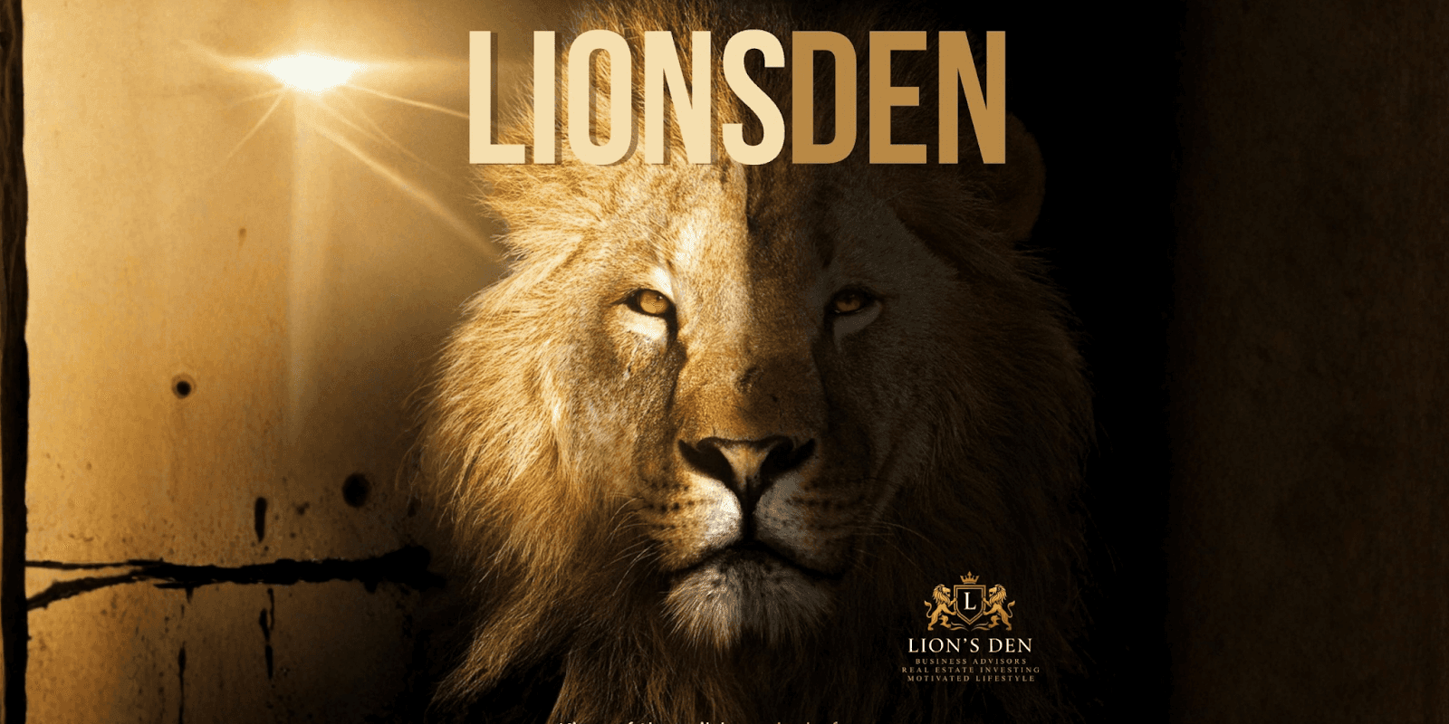 Lions Den Business Advisors logo, symbolizing leadership, ambition, and strategic growth in business acquisitions, development, and success.