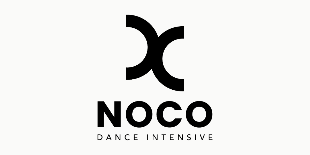 Logo for NOCO Dance Intensive featuring stylized "x" and bold text