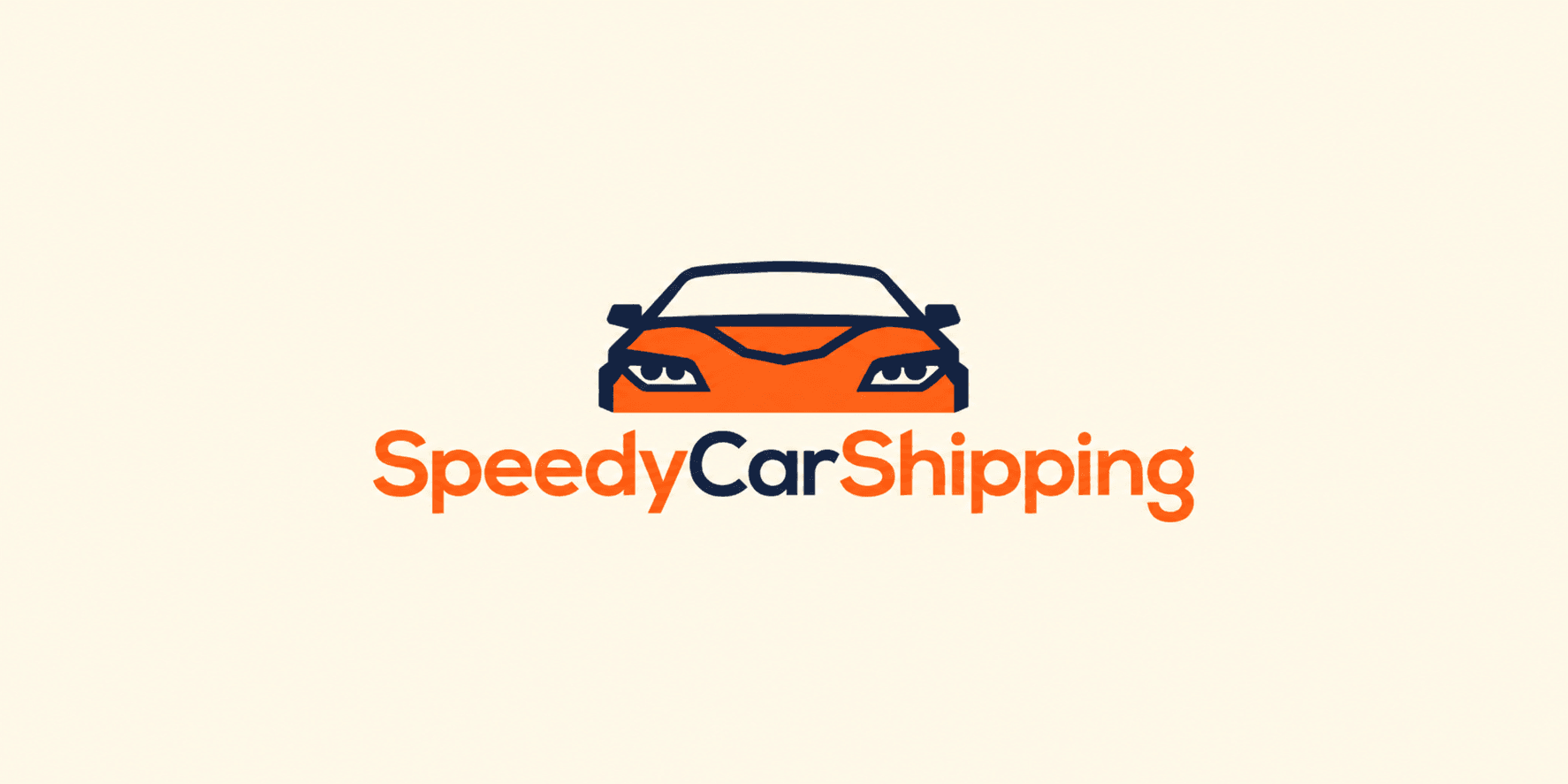 Logo of Speedy Car Shipping featuring an orange and black car silhouette