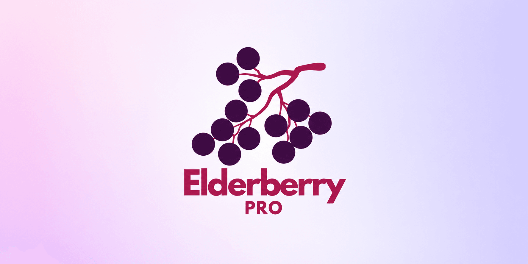 Logo featuring elderberry branches with berries and the text Elderberry Pro below