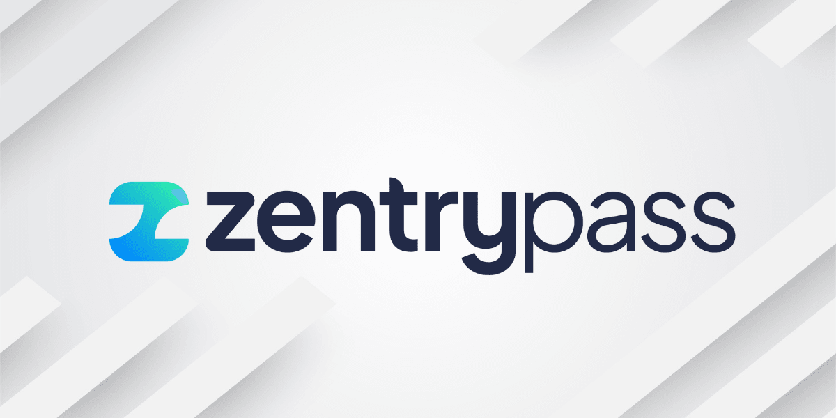 Logo of ZentryPass with a modern, clean design and gradient colors