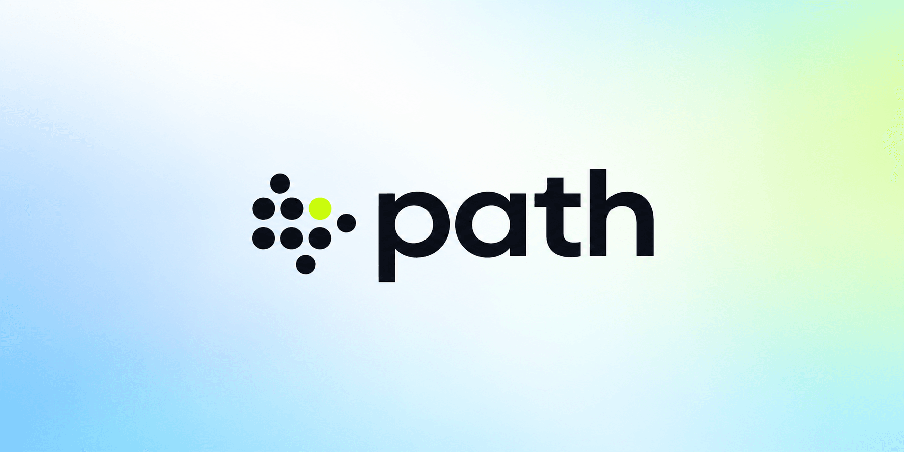 Logo of Path featuring dots and the word "path" in a modern font