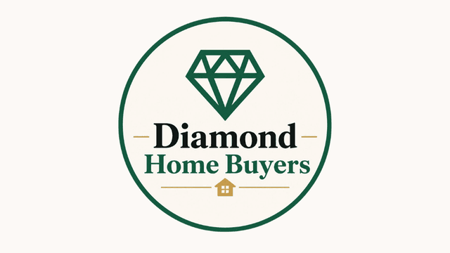 Logo for Diamond Home Buyers featuring a diamond graphic and a house icon
