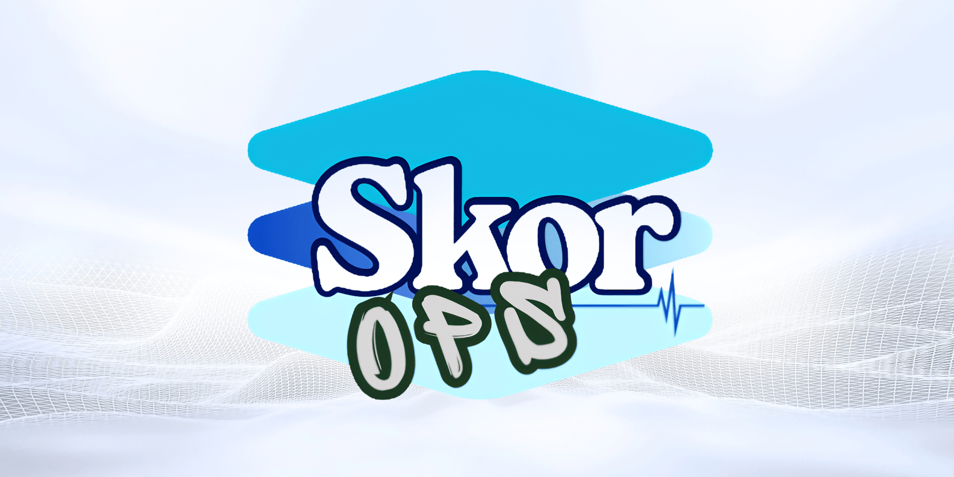 Logo featuring the word "SkorOPS" with a blue and green color scheme