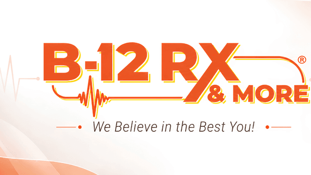 Logo of B-12 RX & More emphasizing health and wellness services