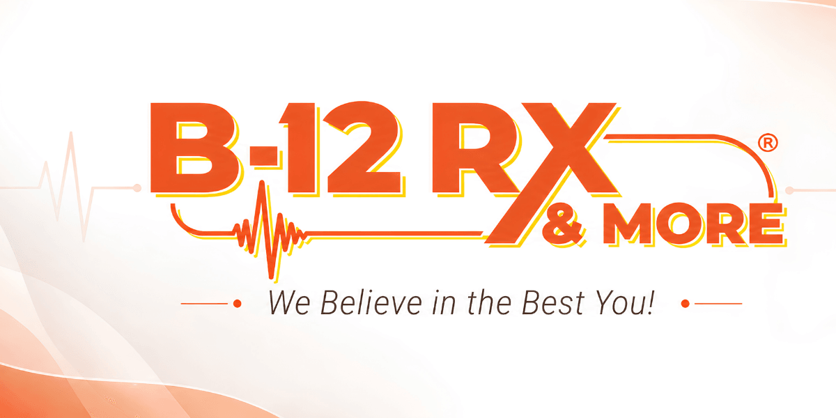 Logo of B-12 RX & More emphasizing health and wellness services