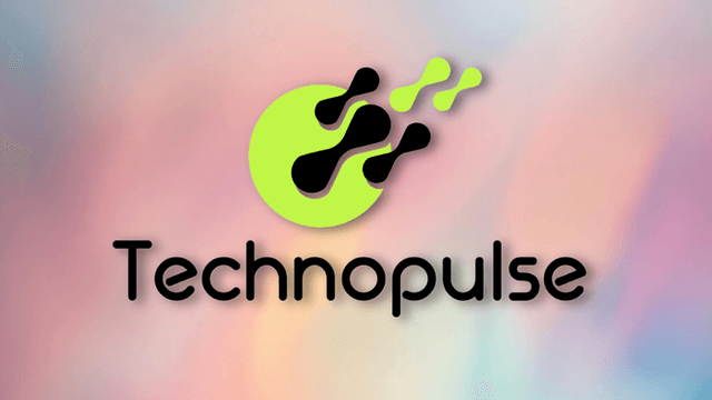 Logo for Technopulse featuring a pulsating circular design and energetic elements