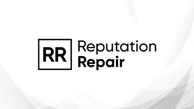 Logo design for Reputation Repair with bold initials RR and clean typography