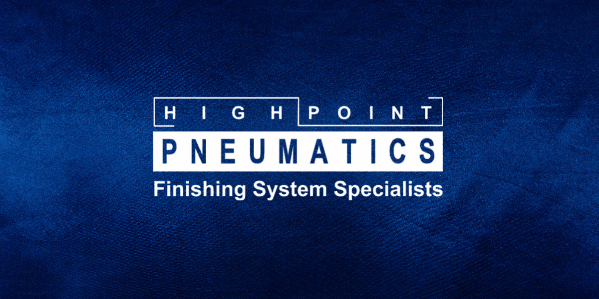 High Point Pneumatics logo, specializing in industrial finishing systems with a customer-first approach, delivering innovation, precision, and reliability.