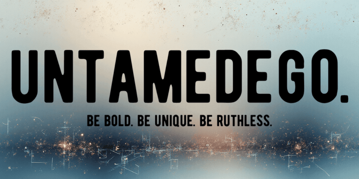 UntamedEgo brand logo featuring bold, unapologetic messaging with a focus on self-expression, humor, and emotional connections through products.