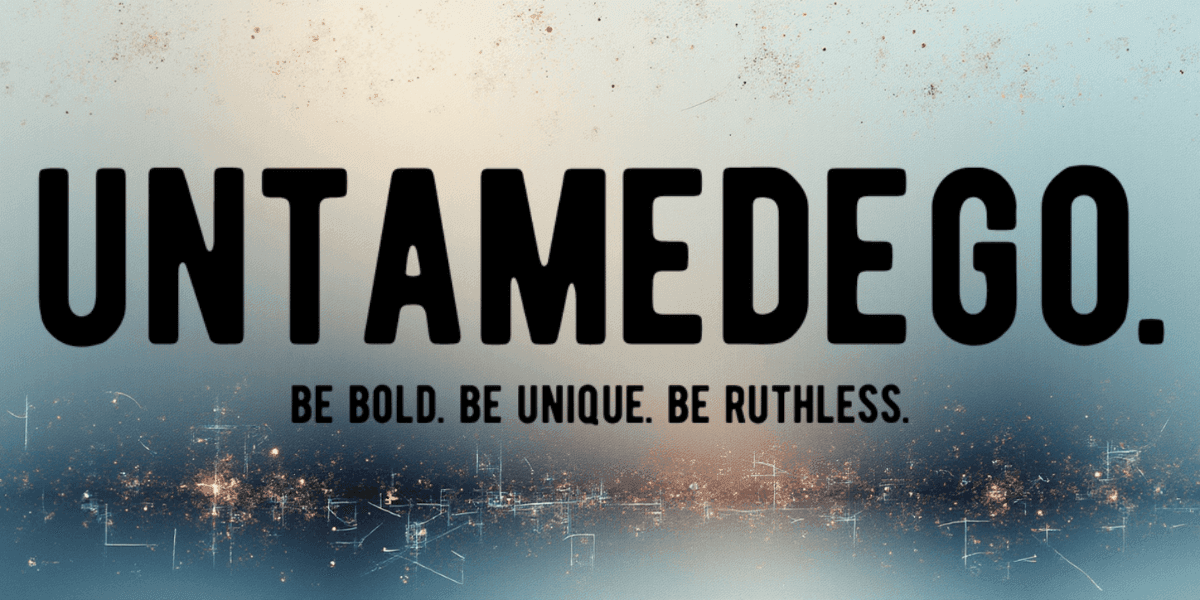 UntamedEgo brand logo featuring bold, unapologetic messaging with a focus on self-expression, humor, and emotional connections through products.