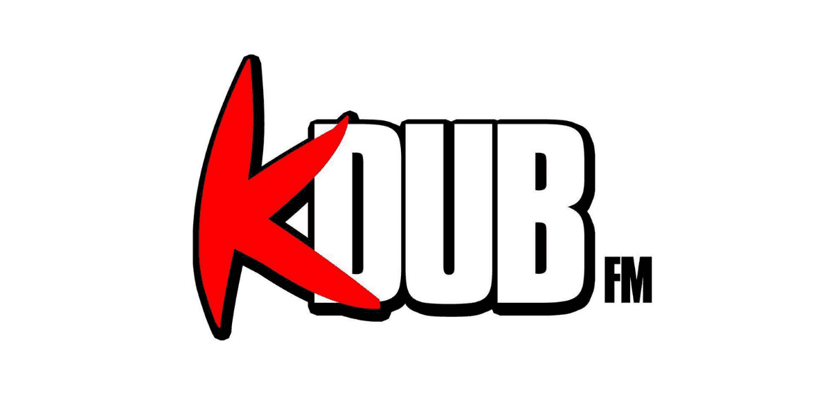 KDUB FM logo, representing Pharoah YT's 24/7 digital radio station offering diverse, bilingual music programming and community content.