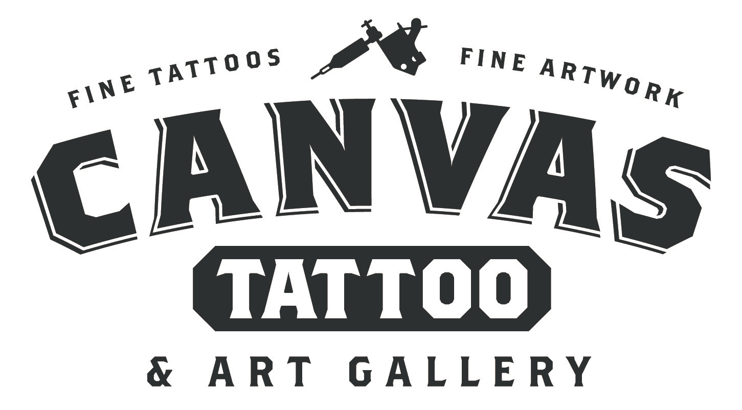Canvas Tattoo & Art Gallery logo representing a community-driven, inclusive space blending fine tattoos with artistic excellence.