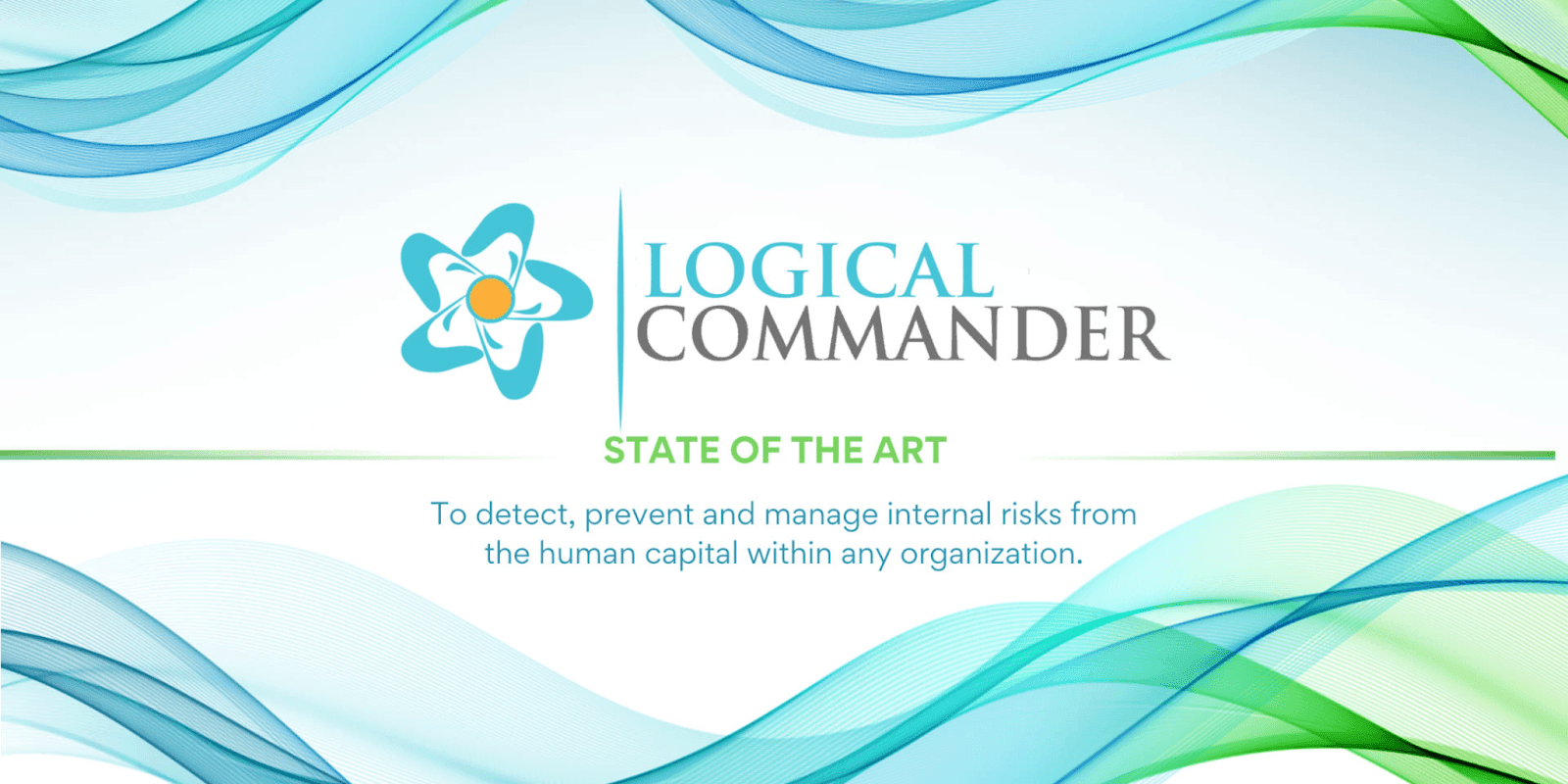 Logical Commander logo showcasing ethical AI-driven risk management solutions, focusing on compliance, privacy, and employee dignity.