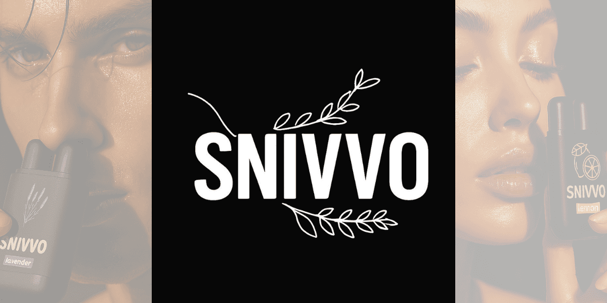 Snivvo nasal inhalers in lavender and lemon scents, promoting natural wellness for energy, clarity, and improved breathing.