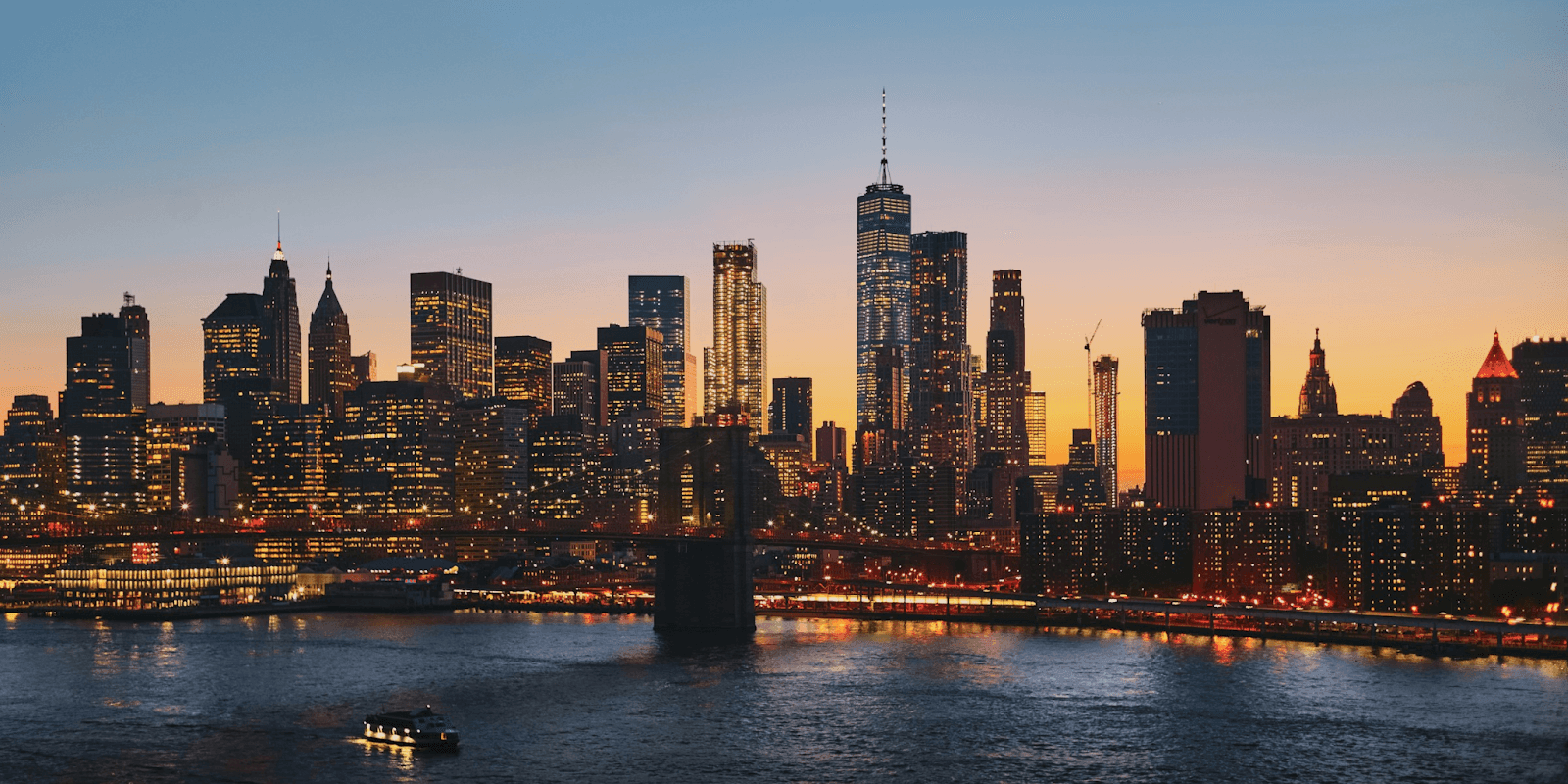 New York City skyline at sunset, symbolizing transformation and strategic growth.