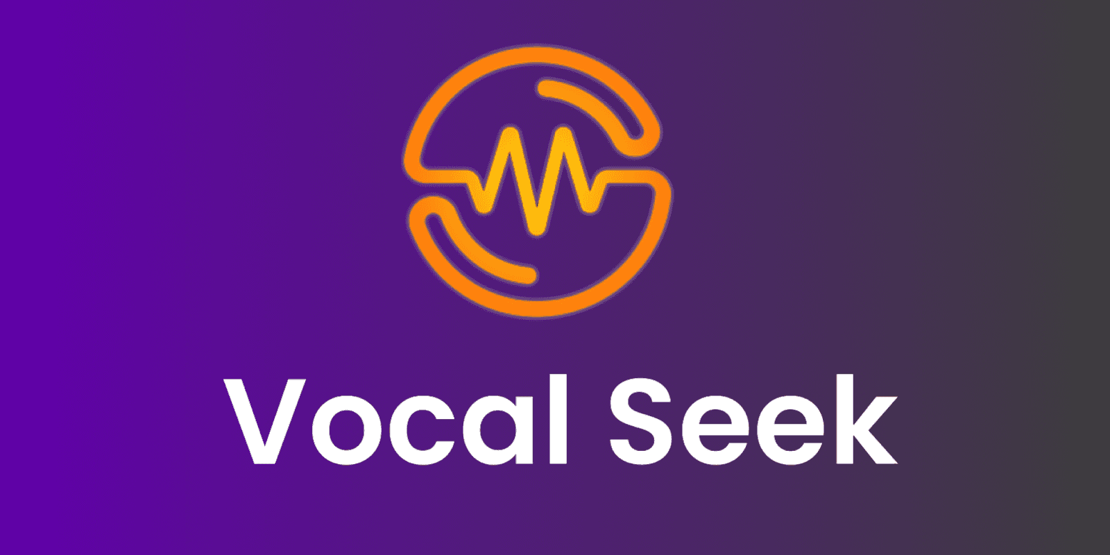 "Vocal Seek logo featuring an orange and purple gradient design, symbolizing the company’s innovative approach to AI-driven voice search optimization and automation for businesses."