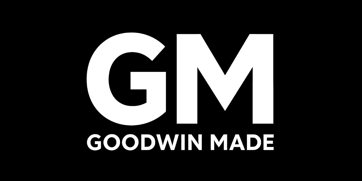 Goodwin Made logo representing a music brand focused on authenticity, emotional connection, and creating a lasting legacy.
