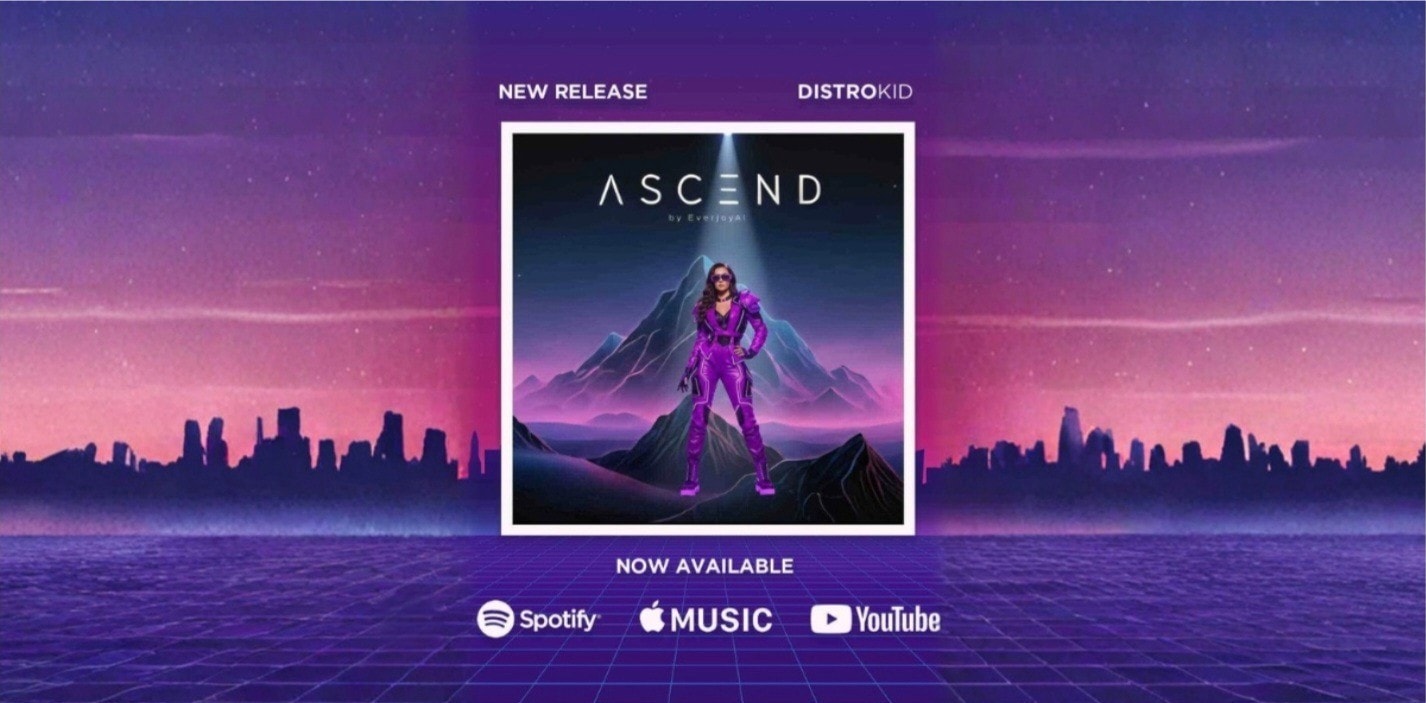 EverjoyAi's debut album "Ascend" blends pop, R&B, and AI innovation for a groundbreaking musical experience.