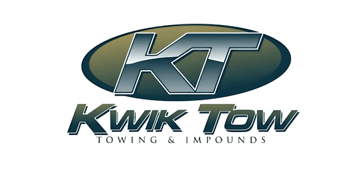 Kwik Tow logo with the KT symbol, representing towing and impound services.