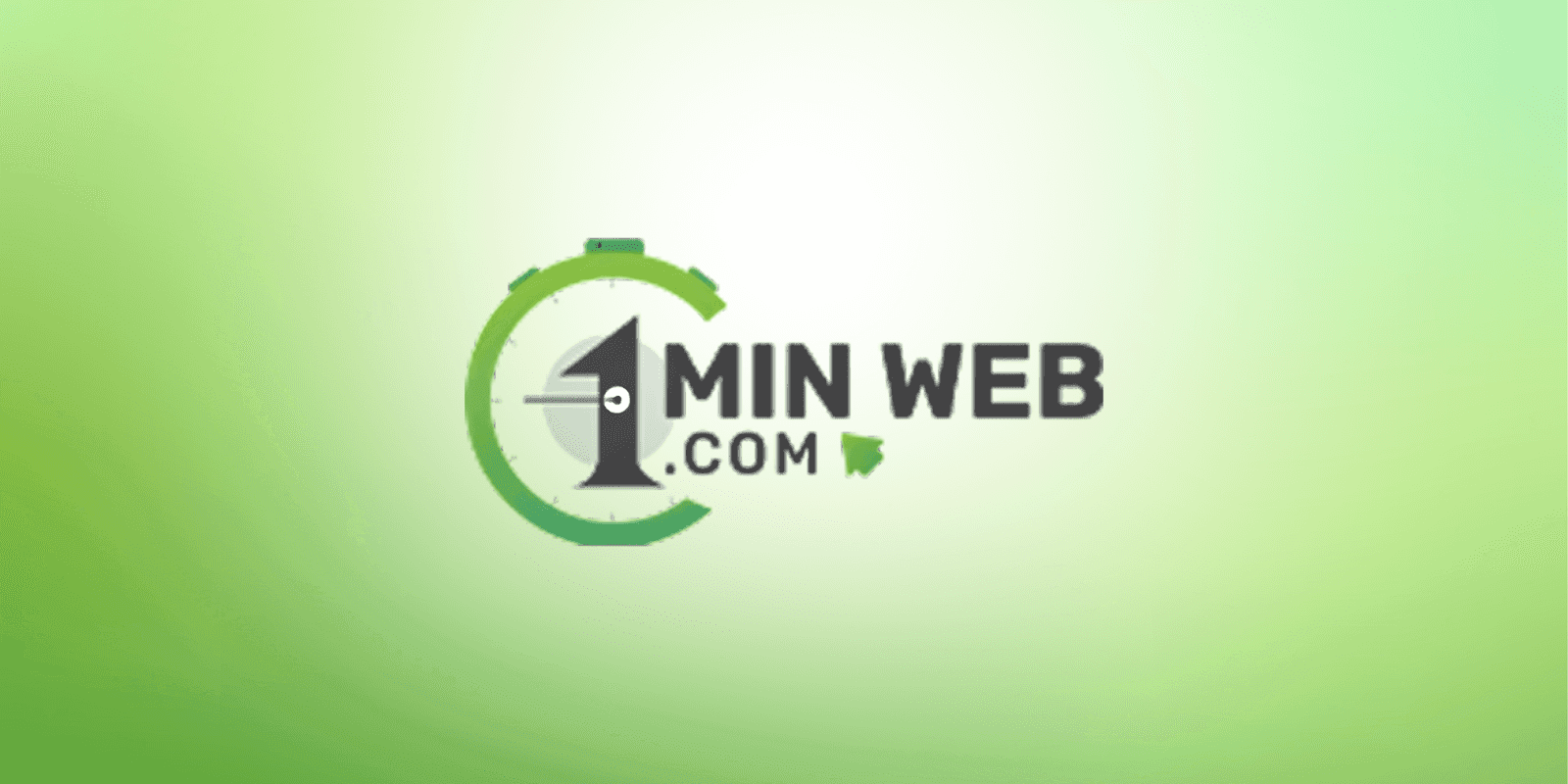 1MinWeb logo promoting AI-powered website builder, awarded Best AI Website Builder in the UK for 2025.