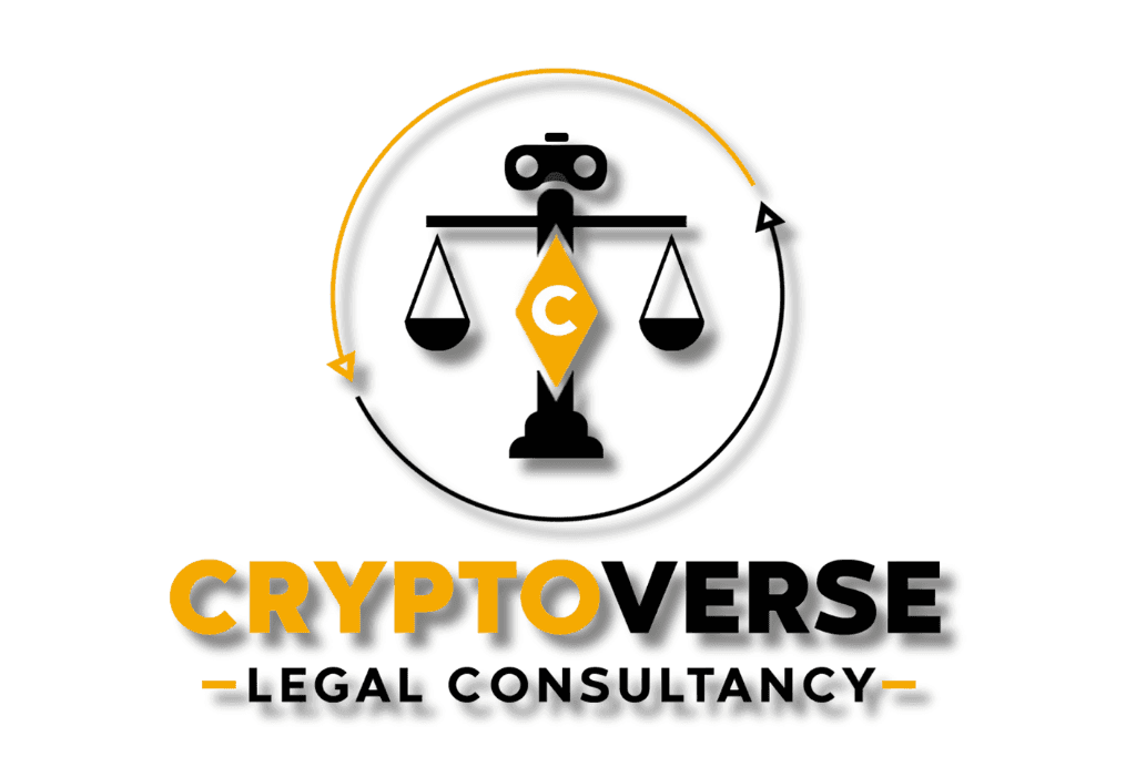 Logo of CRYPTOVERSE Legal Consultancy, specializing in blockchain and emerging tech legal solutions in Dubai.