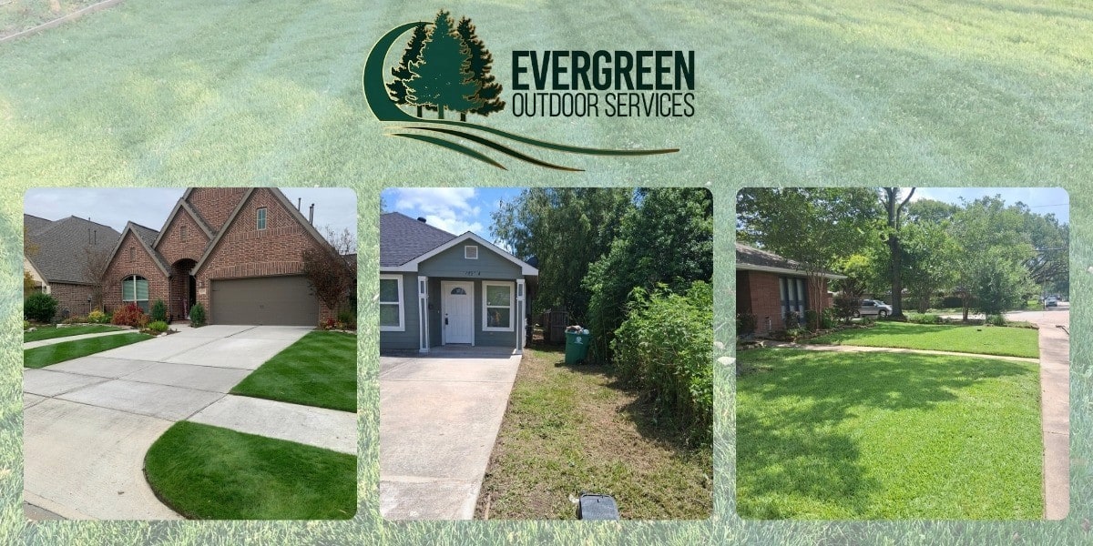 "Evergreen Outdoor Services transforms overgrown yards into beautiful, functional outdoor spaces across Houston."