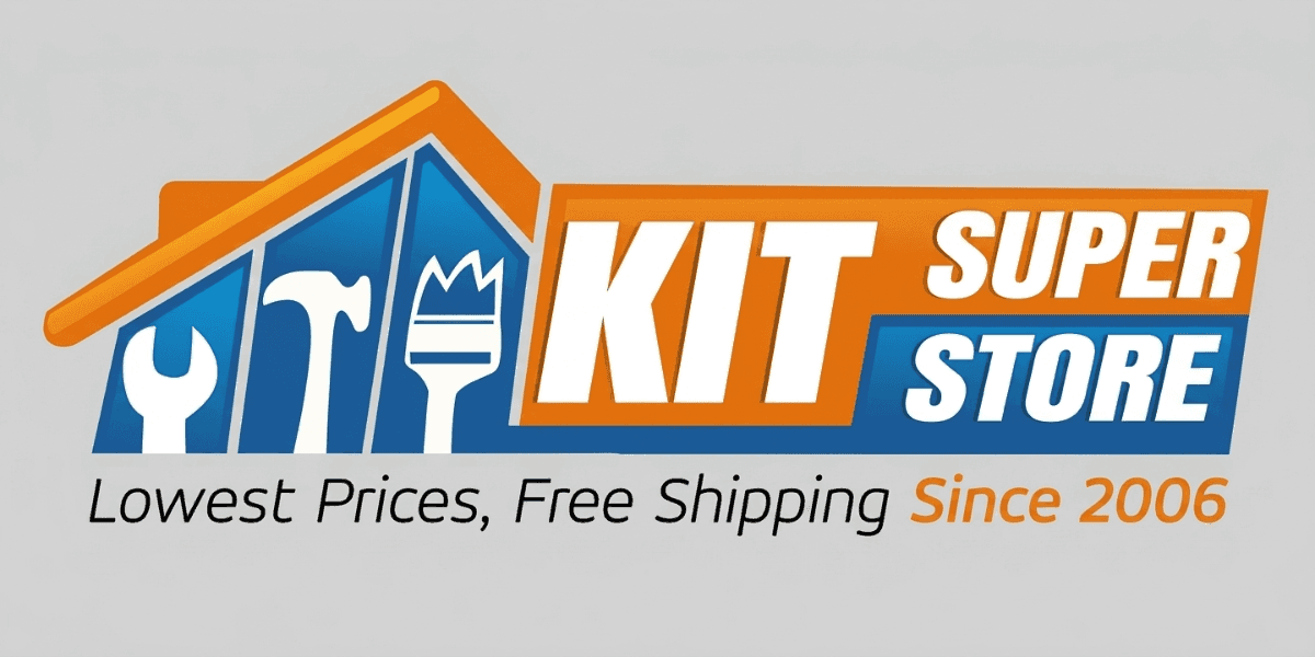 KitSuperStore logo with "Lowest Prices, Free Shipping Since 2006" tagline.