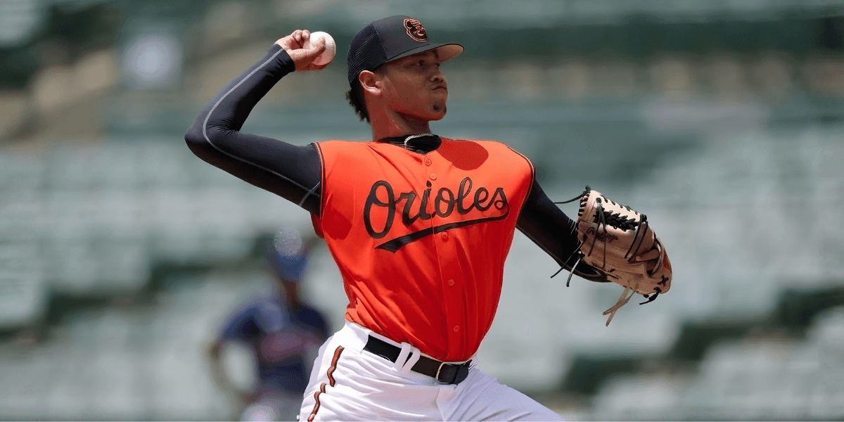 Harol Arias, Baltimore Orioles pitcher, showcasing his versatility on the mound and leadership within the organization, representing resilience and growth.