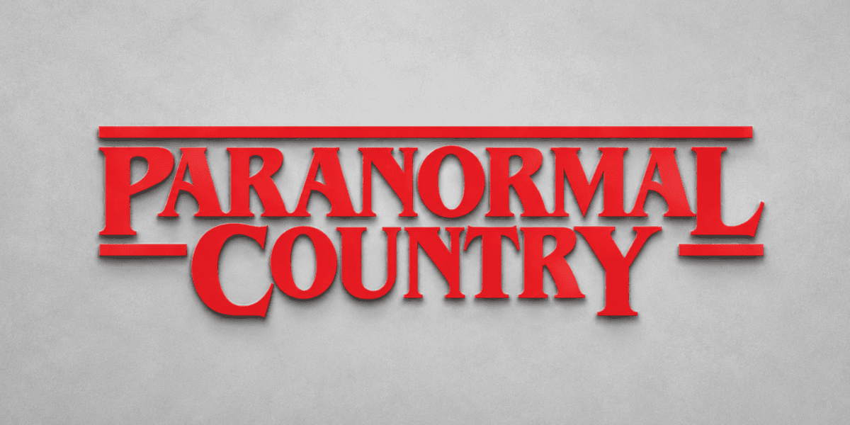 Paranormal Country logo promoting centralized paranormal research, evidence sharing, and community collaboration platform.