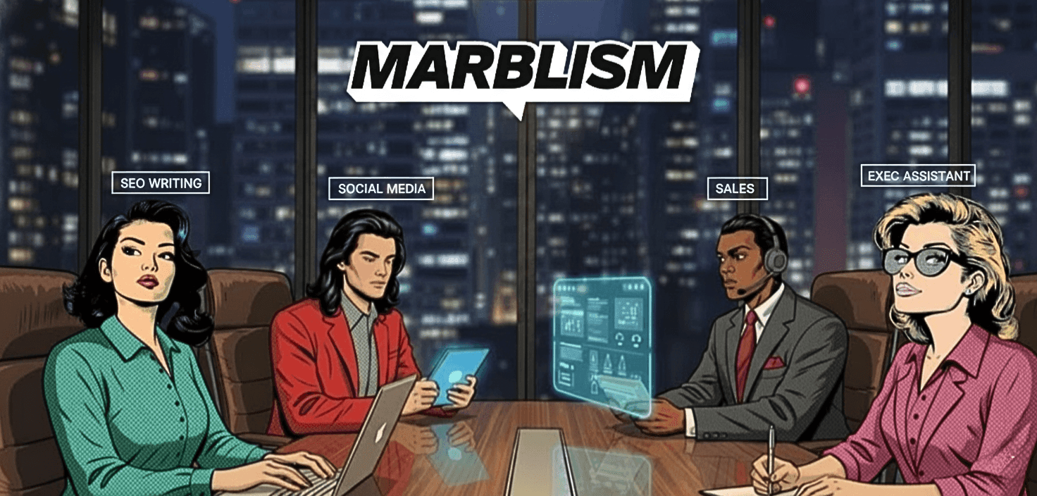 "Marblism’s AI employees streamline small business operations by handling tasks like SEO writing, social media, sales, and more."