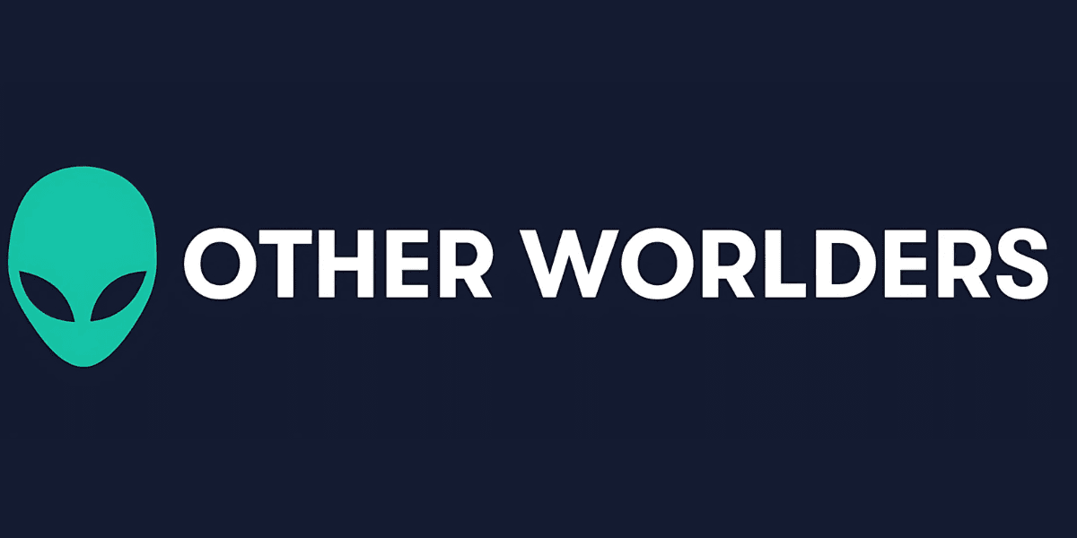 The logo "Other Worlders" with an alien icon, symbolizing a platform focused on data-driven UFO research and discoveries.